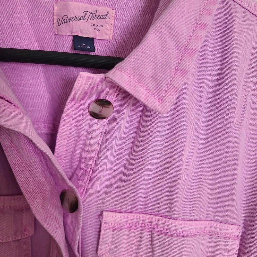 Universal Thread Pink Women  Pink Jumpsuit Size 8 Barbie Pink - Picture 8 of 15